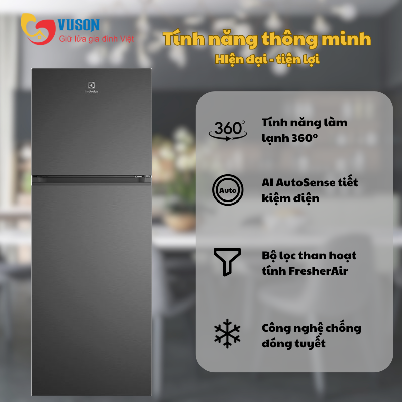 Tủ lạnh Electrolux ETM3100L-B