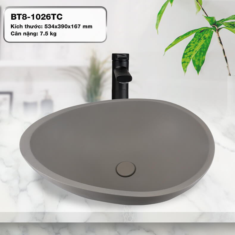 Chậu rửa Lavabo để bàn Enic BT8 - 1026TC