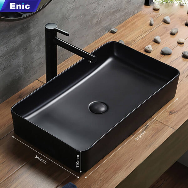 Chậu rửa Lavabo để bàn Enic S6 - Đen