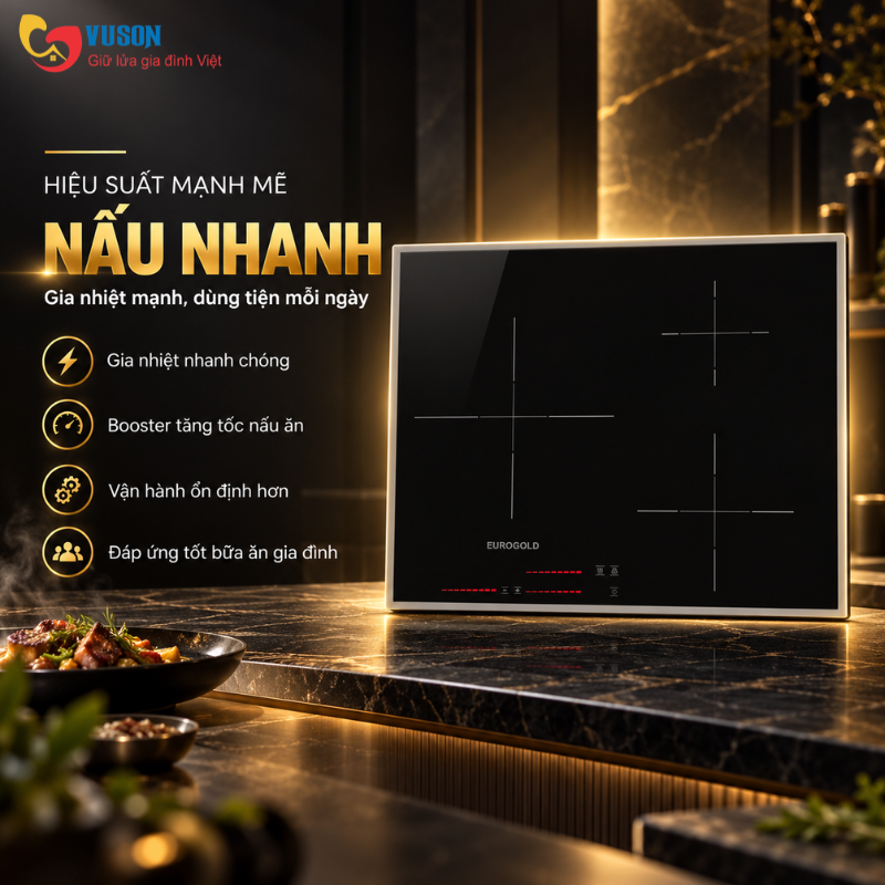 Bếp từ 3 vùng nấu Eurogold EUH2131