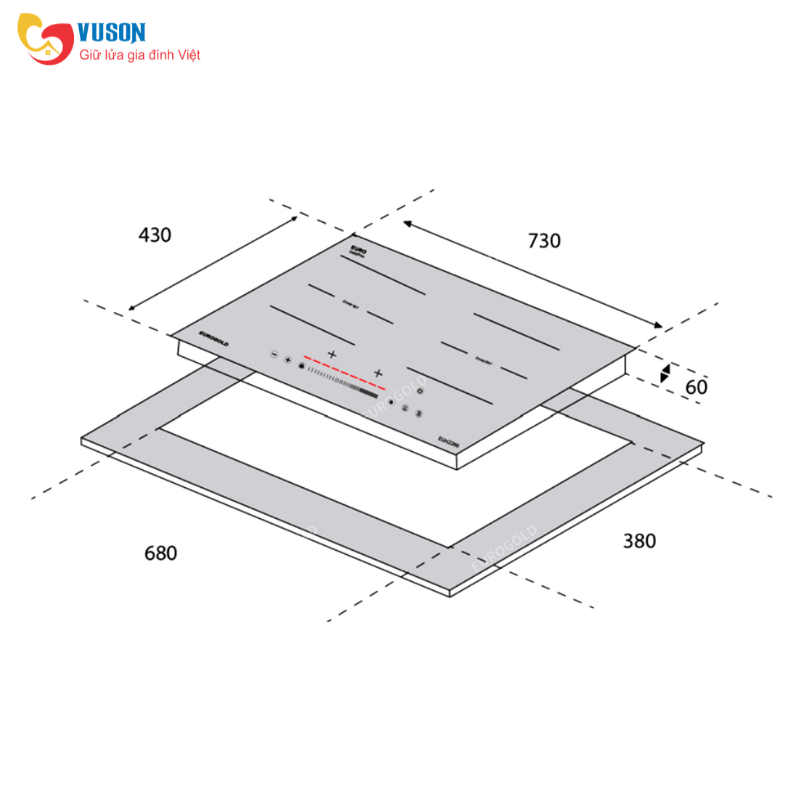 Bếp từ Eurogold EUH2266