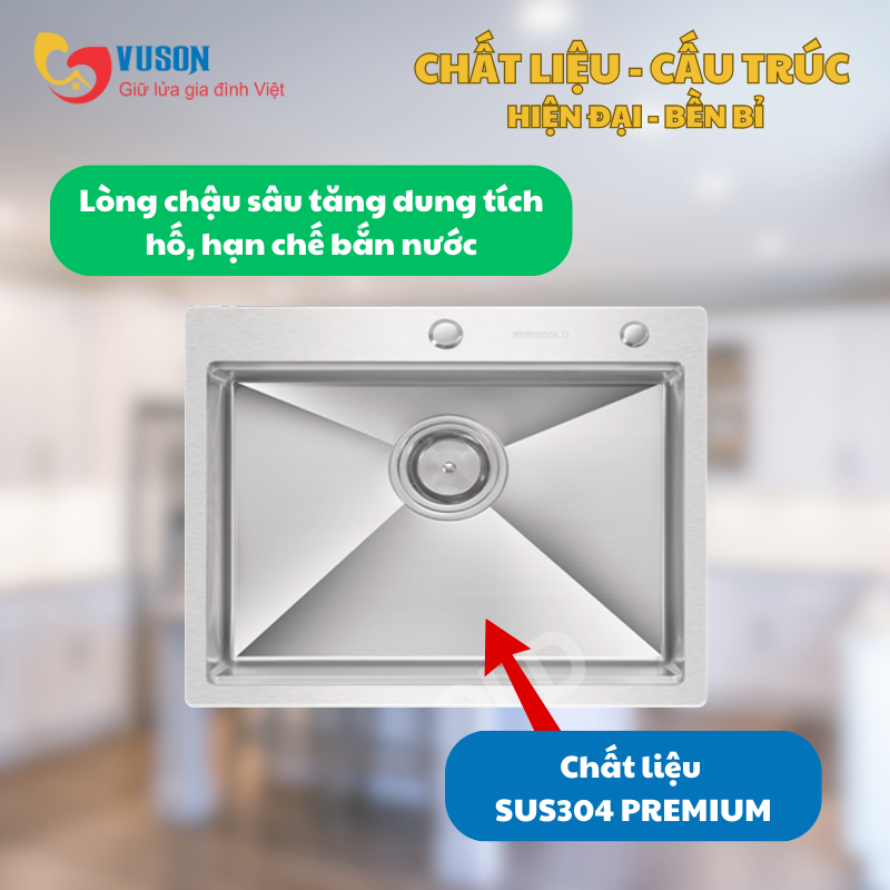 Chậu rửa bát Eurogold EUC15848EA