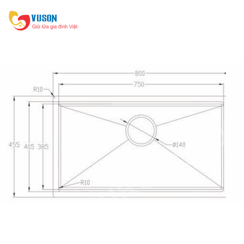 Chậu rửa bát Eurogold EUC18045GB