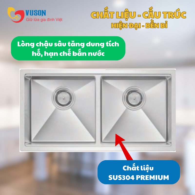 Chậu rửa bát Eurogold EUC28845GB