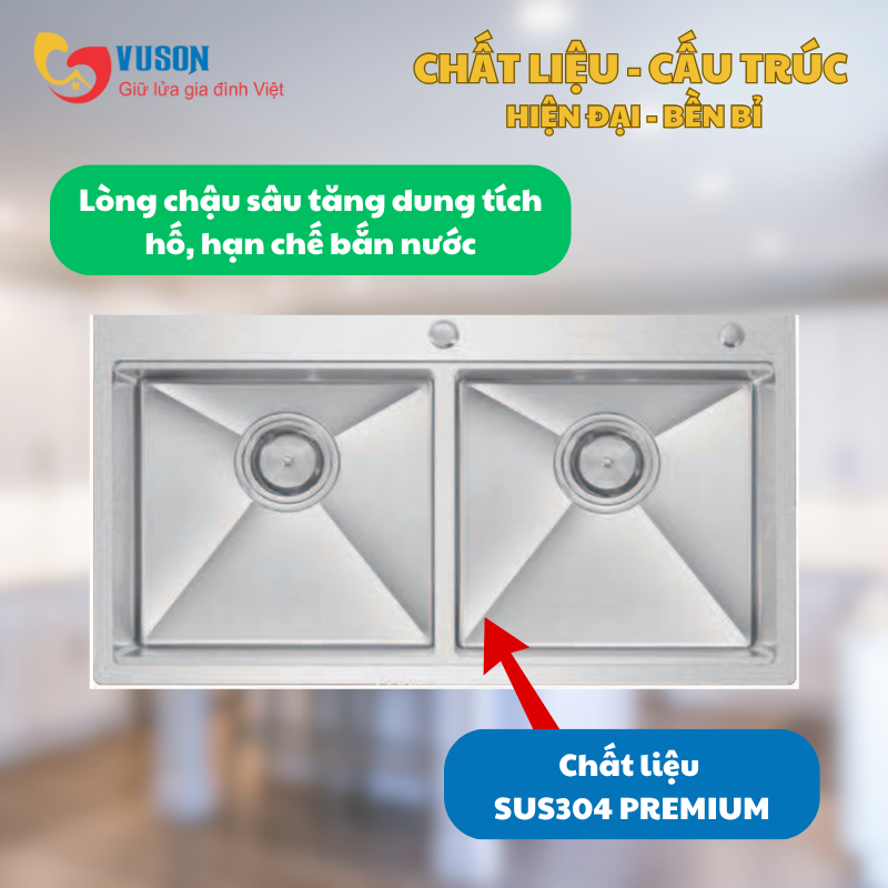 Chậu rửa bát Eurogold EUC28850GA