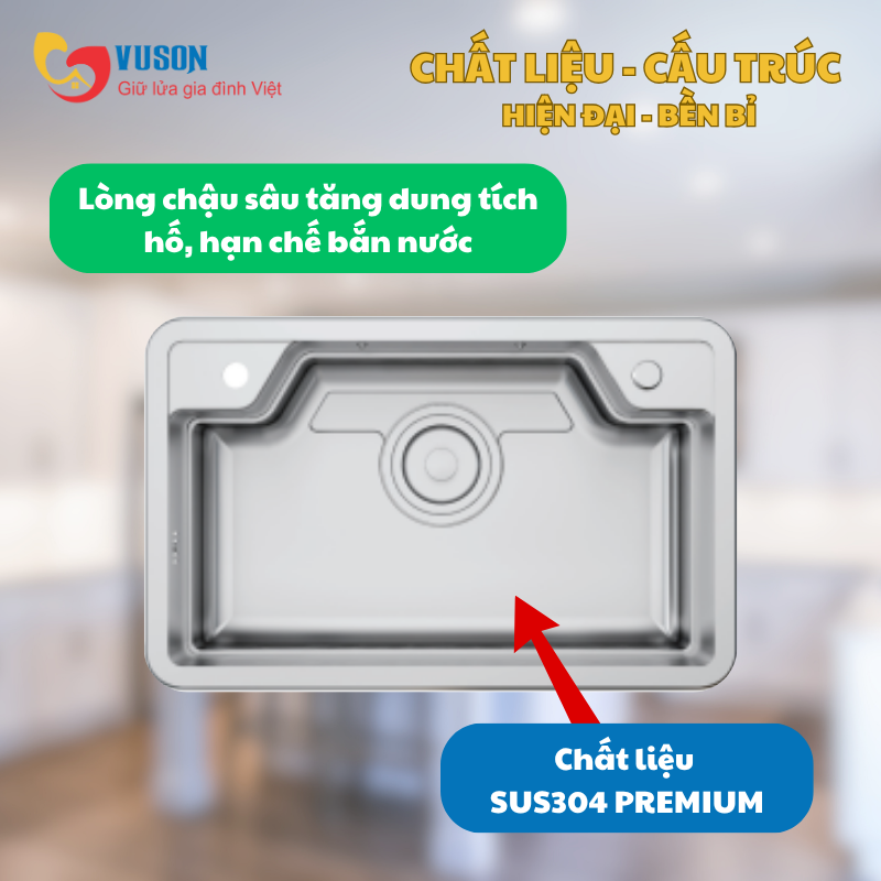 Chậu rửa bát Eurogold EUC88050EB