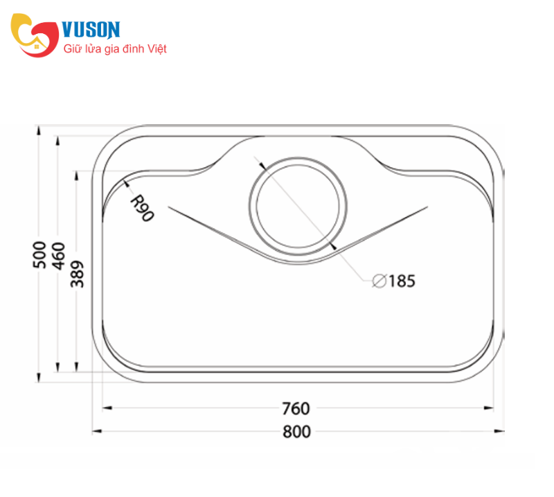 Chậu rửa bát Eurogold EUC88050GE