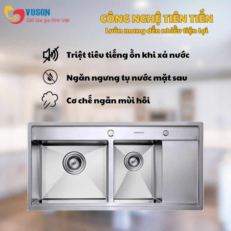 Chậu rửa bát Eurogold EUP39850
