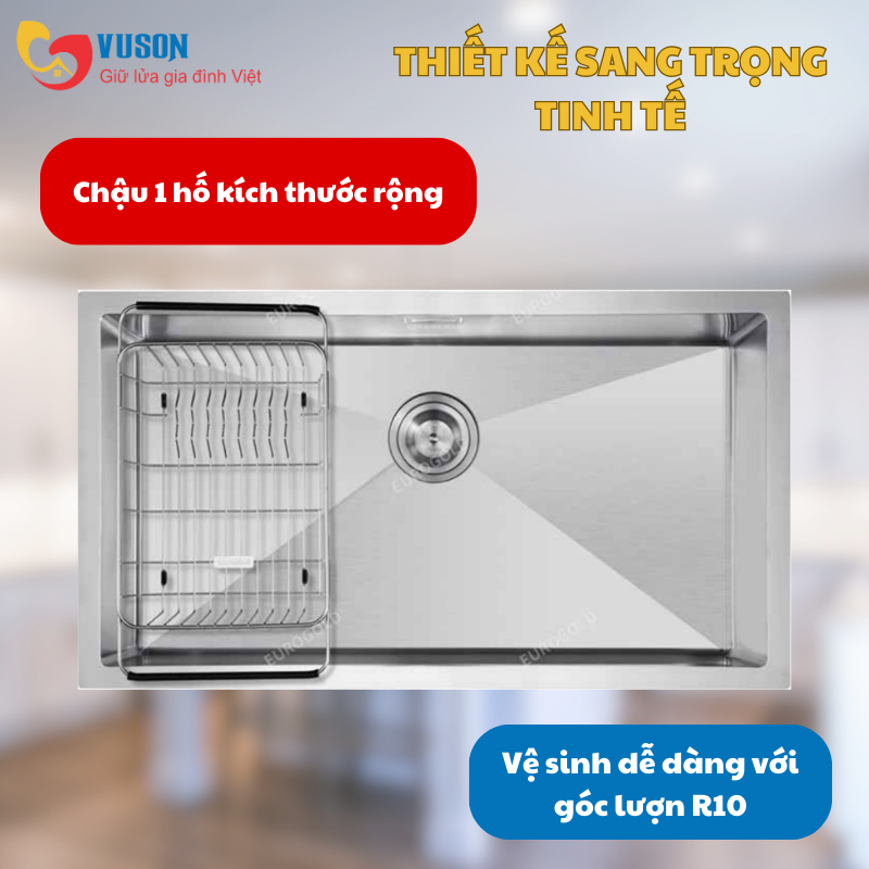 Chậu rửa bát Eurogold EUS18045GB