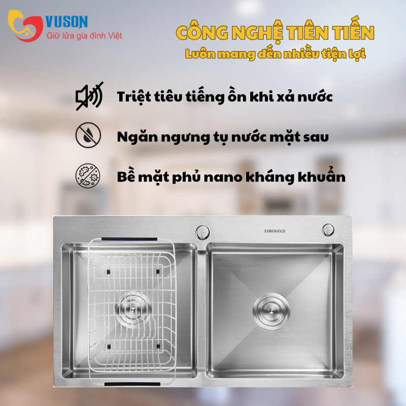 Chậu rửa bát Eurogold EUS18248