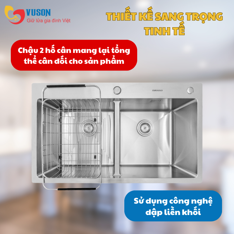 Chậu rửa bát Eurogold EUS47848