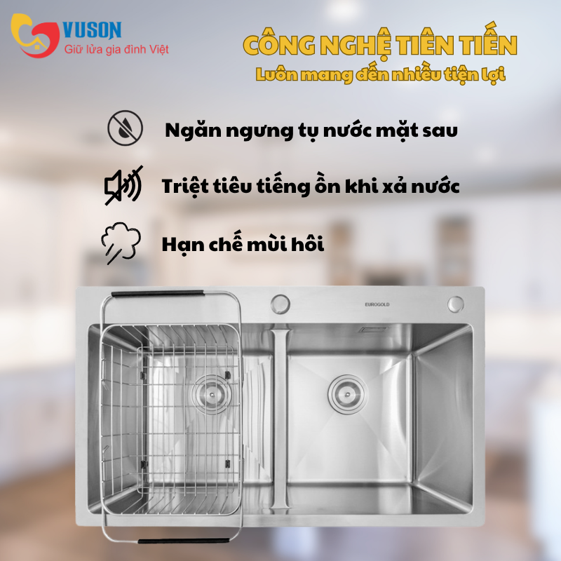 Chậu rửa bát Eurogold EUS47848