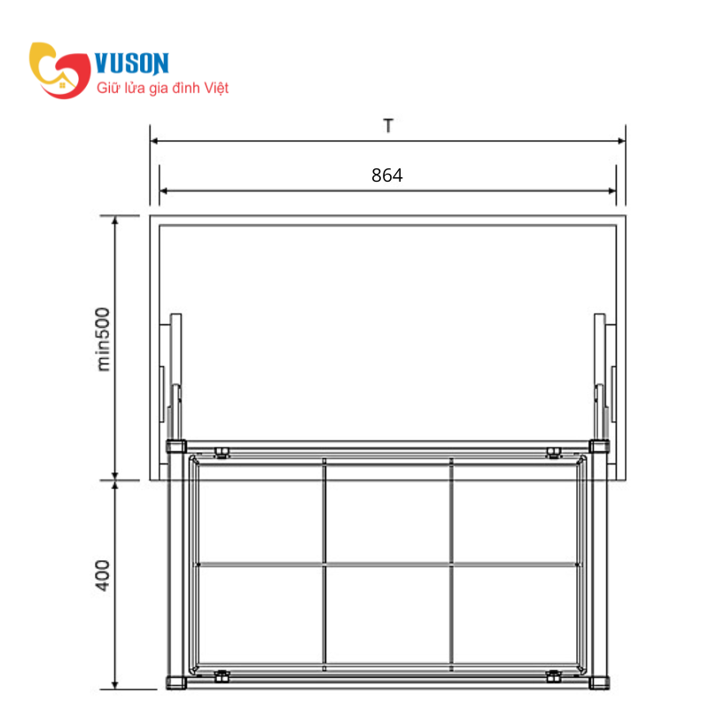 Giỏ mây đề đồ gấp Eurogold EUA2190