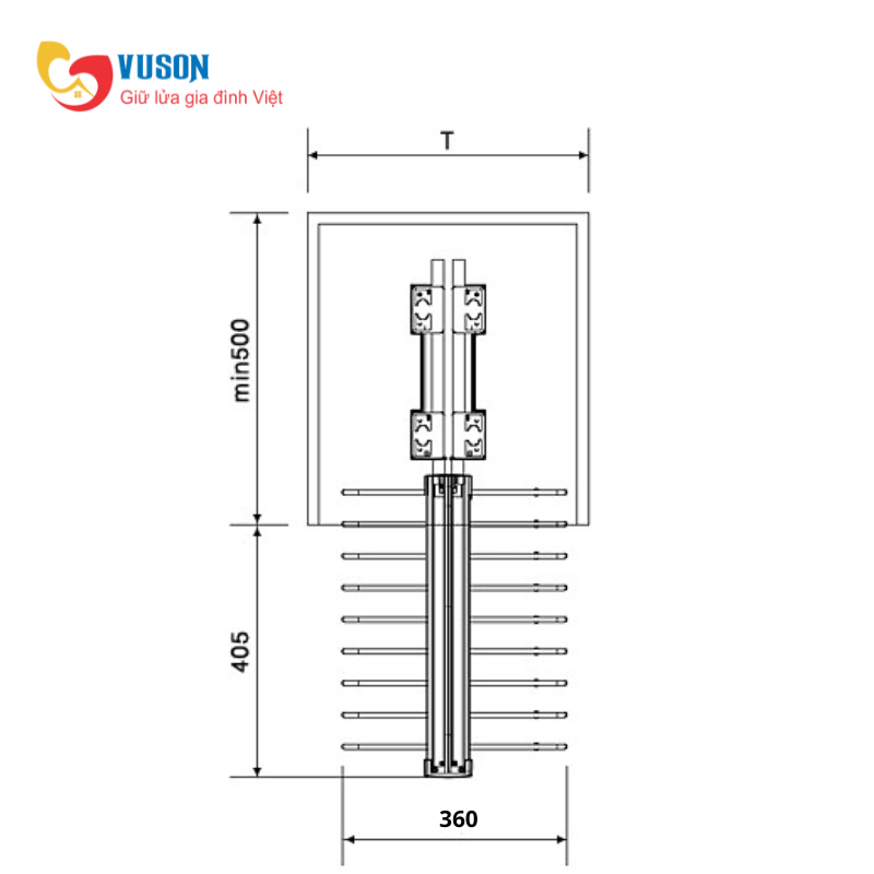 Móc treo quần âu Eurogold EUA7110