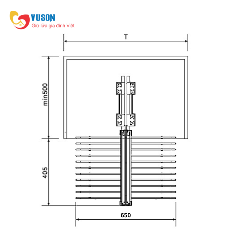 Móc treo quần âu Eurogold EUA7120
