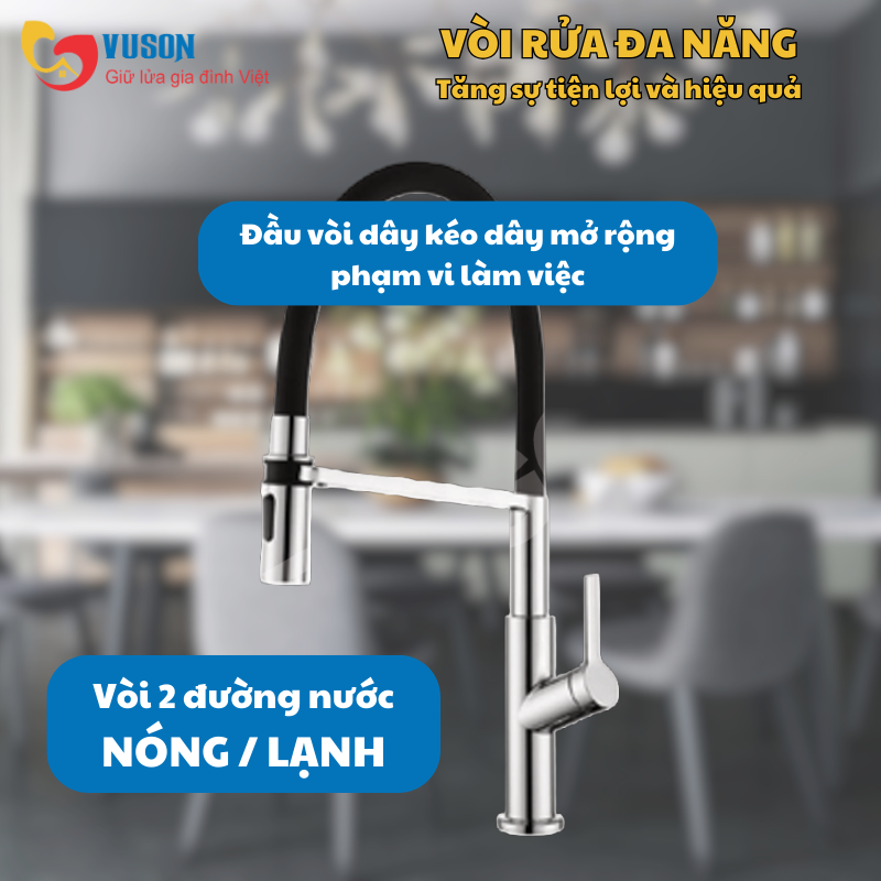 Vòi rửa bát Eurogold EUF528CM