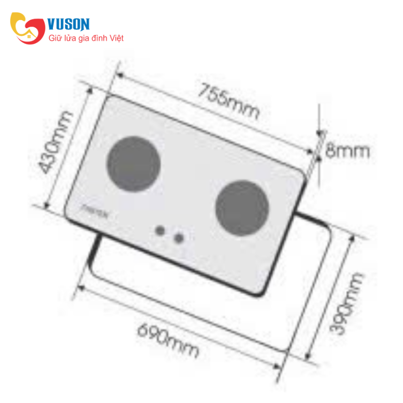 Bếp gas Faster IG 218S