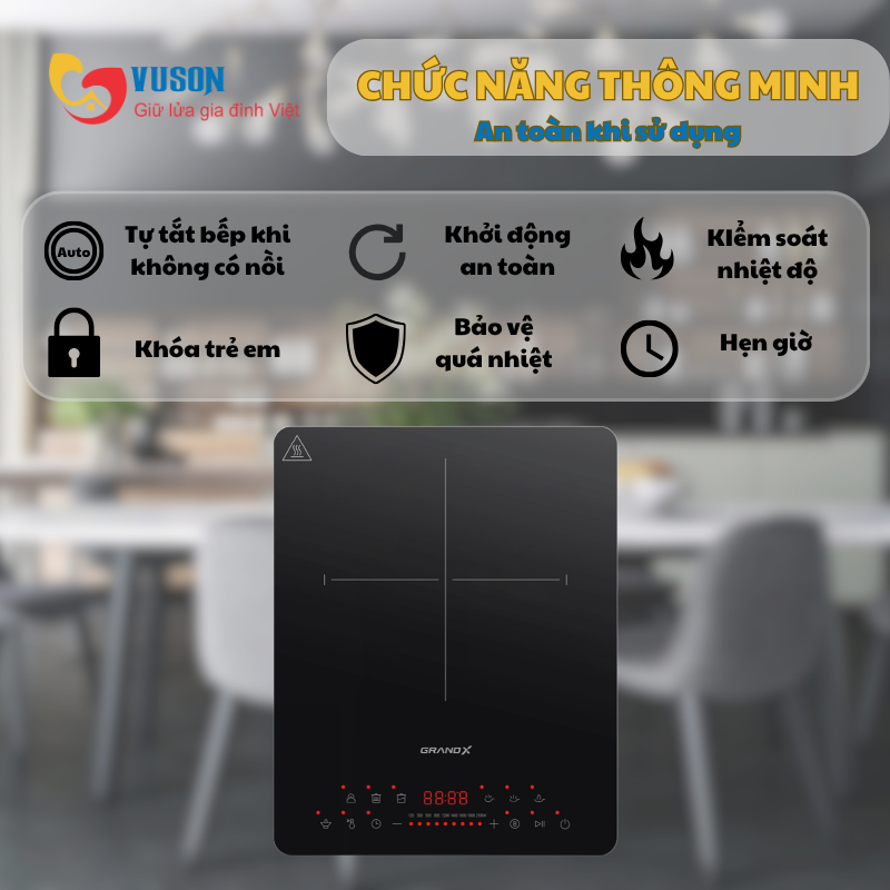 Bếp từ đơn GrandX GX IH168