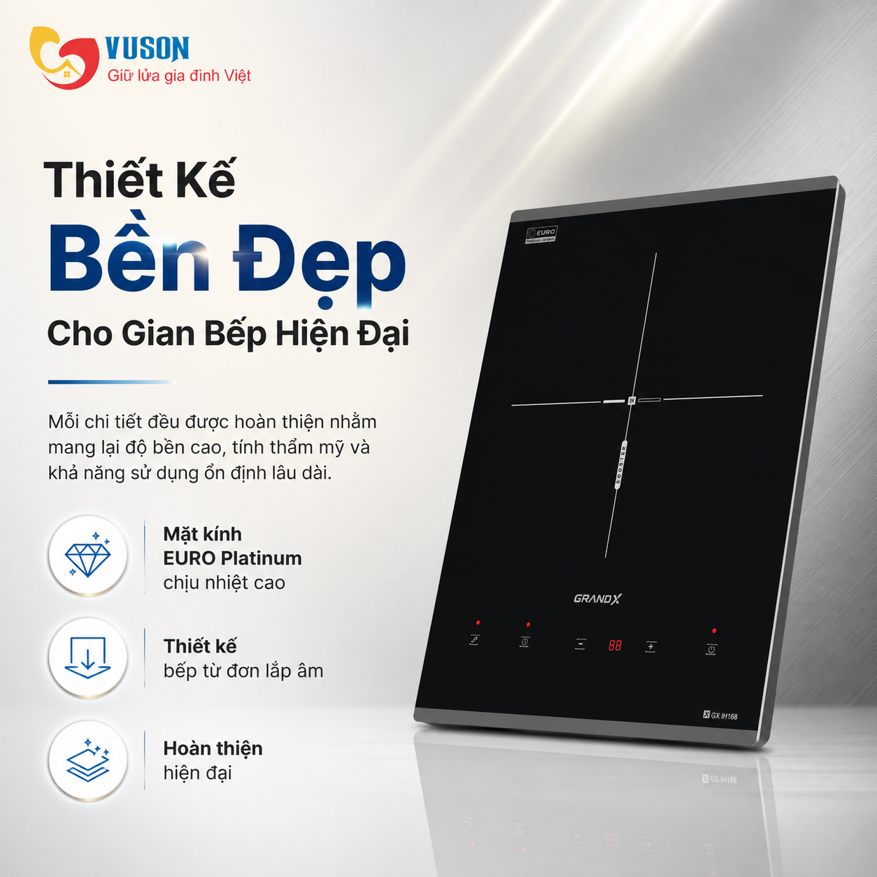 Bếp từ đơn GrandX GX IH188