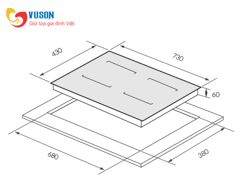Bếp từ GrandX GX IH658SE