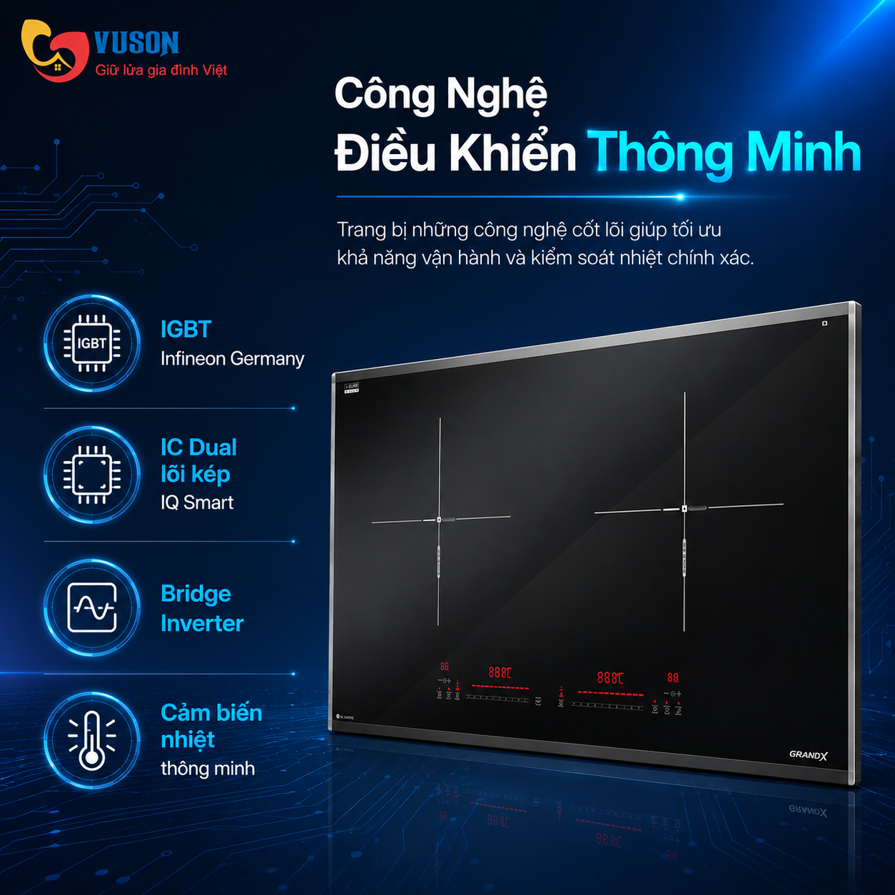 Bếp từ GrandX GX IH682SE