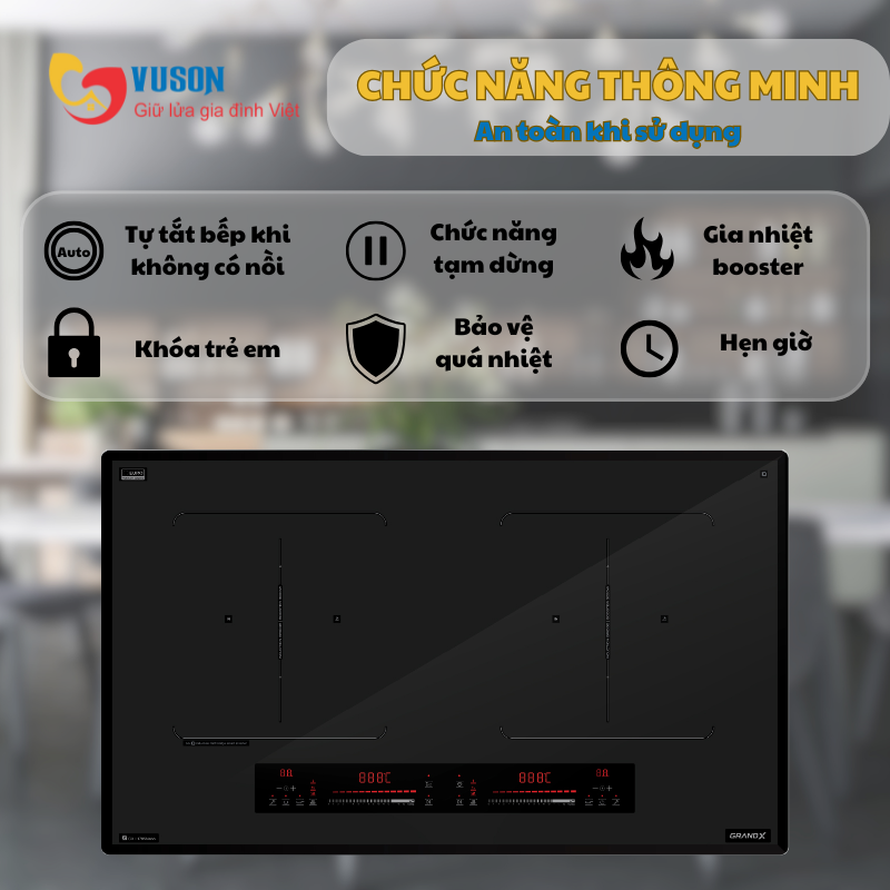 Bếp từ GrandX GX IH785Nano