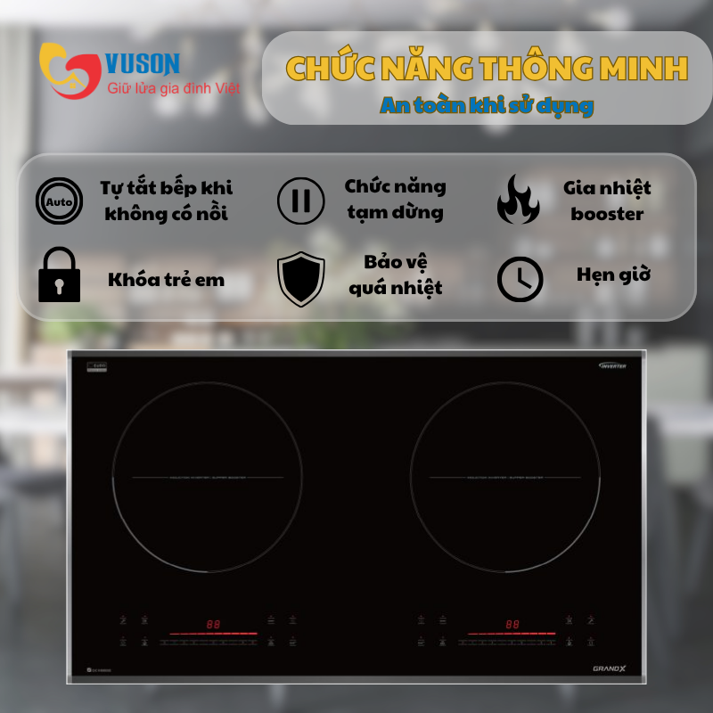 Bếp từ GrandX GX IP689SE