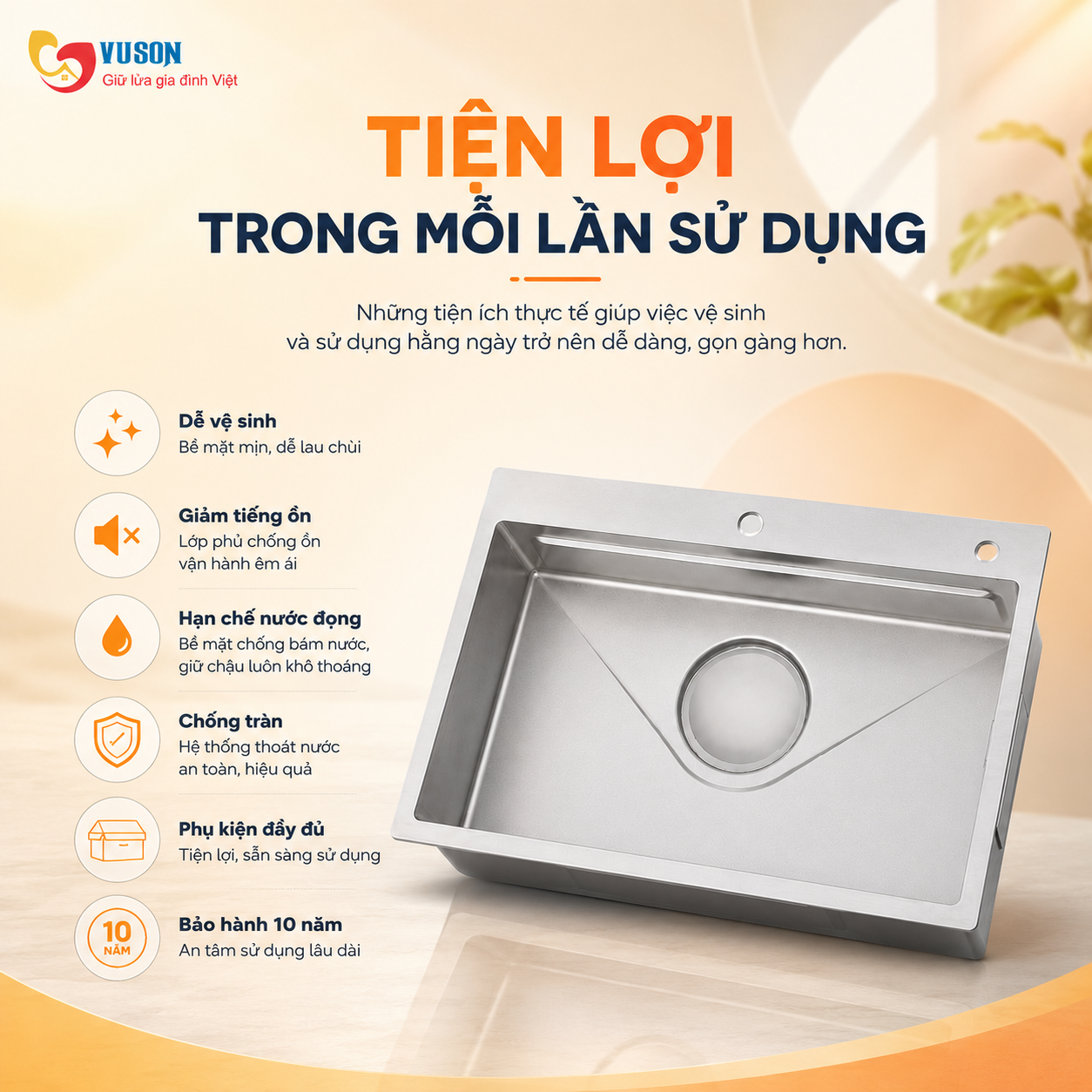 Chậu rửa bát GrandX GX7850J