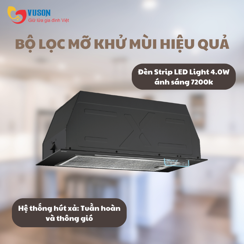 Máy hút mùi âm tủ GrandX GX H70F79G