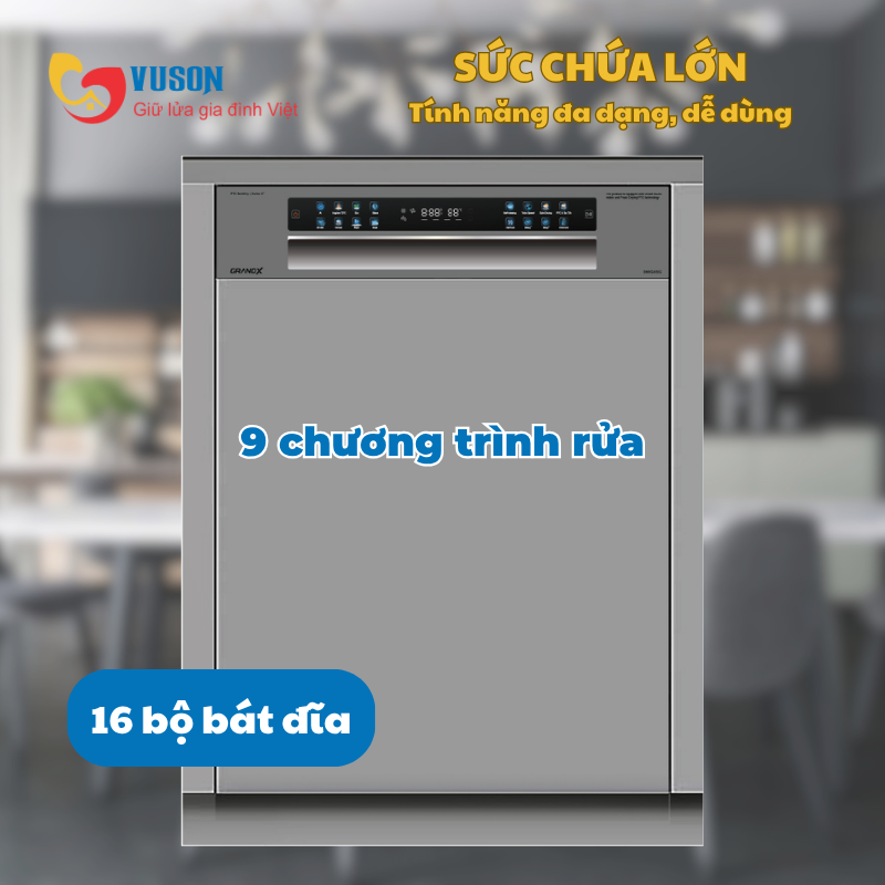 Máy rửa bát GrandX SMI8GX82 Series 8