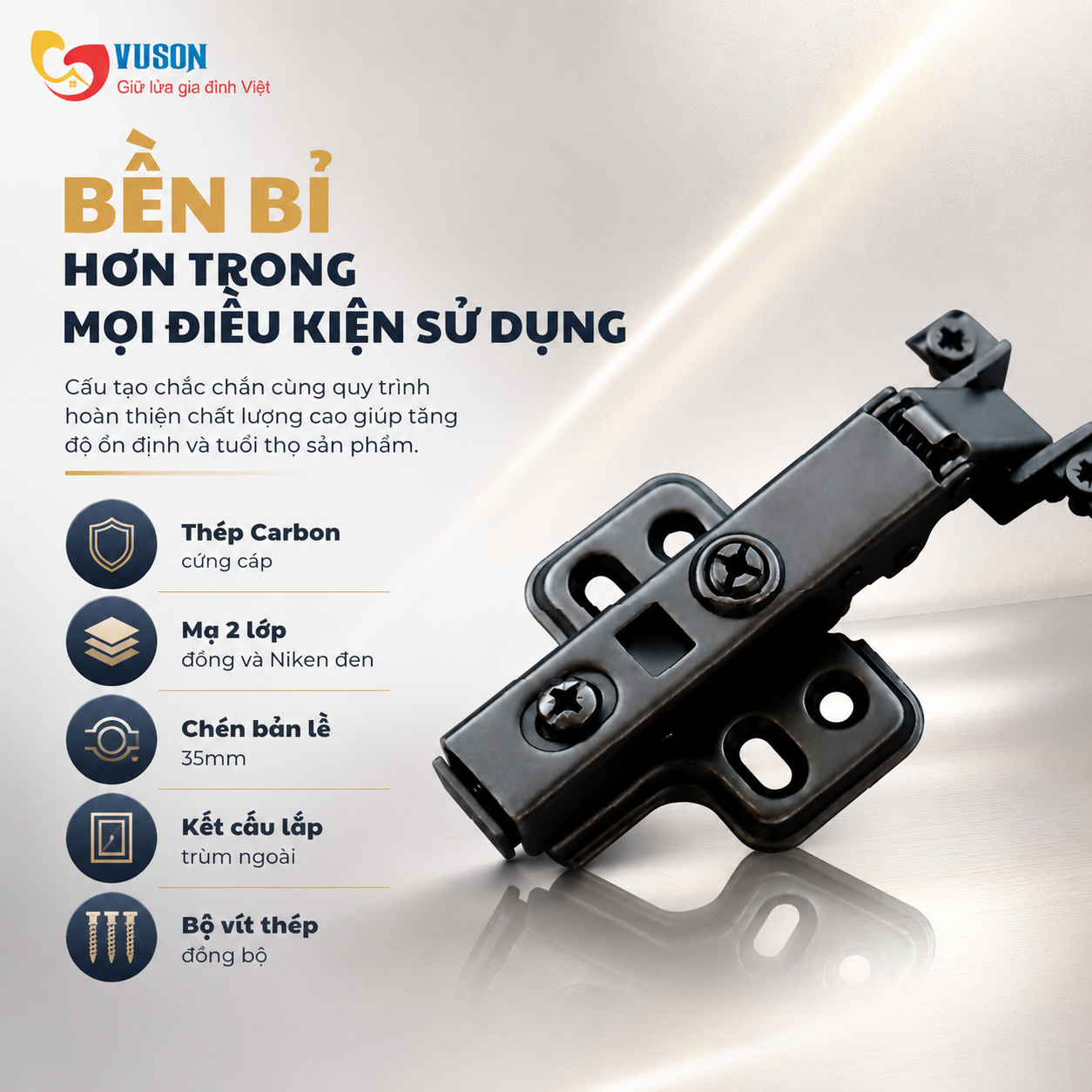 Bản lề GrandX Capella cho cửa nhôm XC.A107A