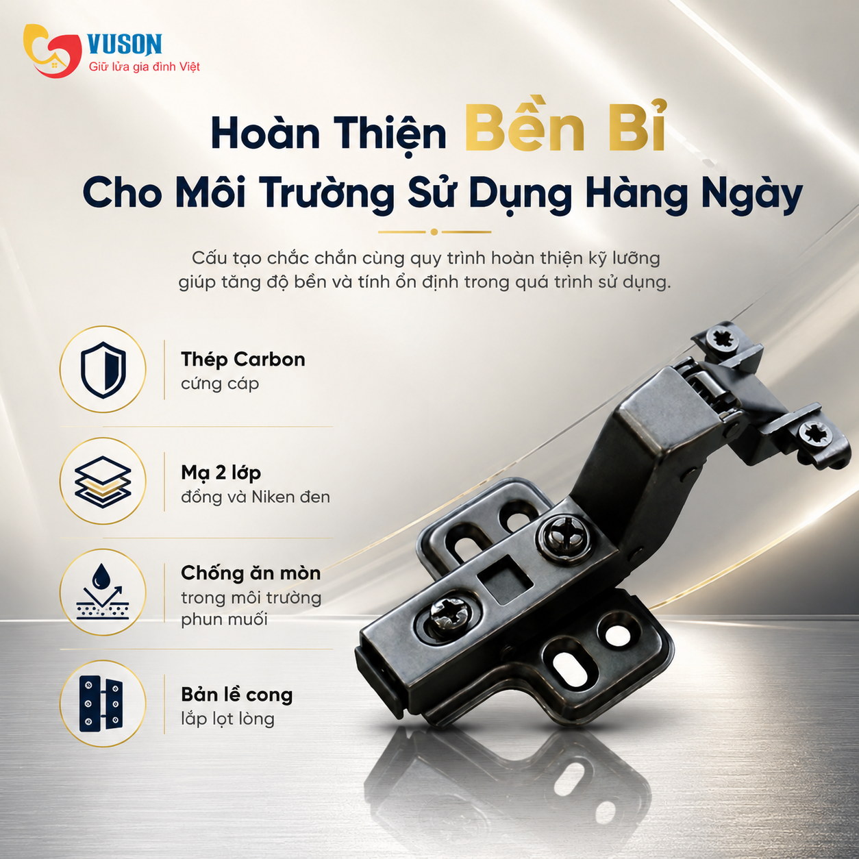 Bản lề GrandX Capella cho cửa nhôm XC.A107C