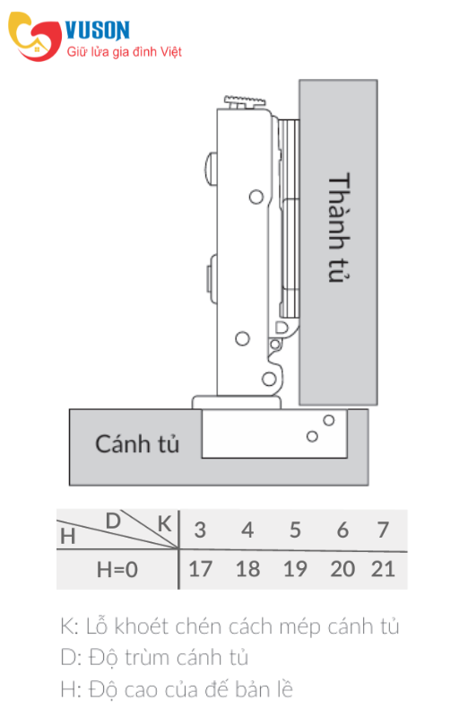 Bản Lề GrandX Capella thép XC.IR107A1