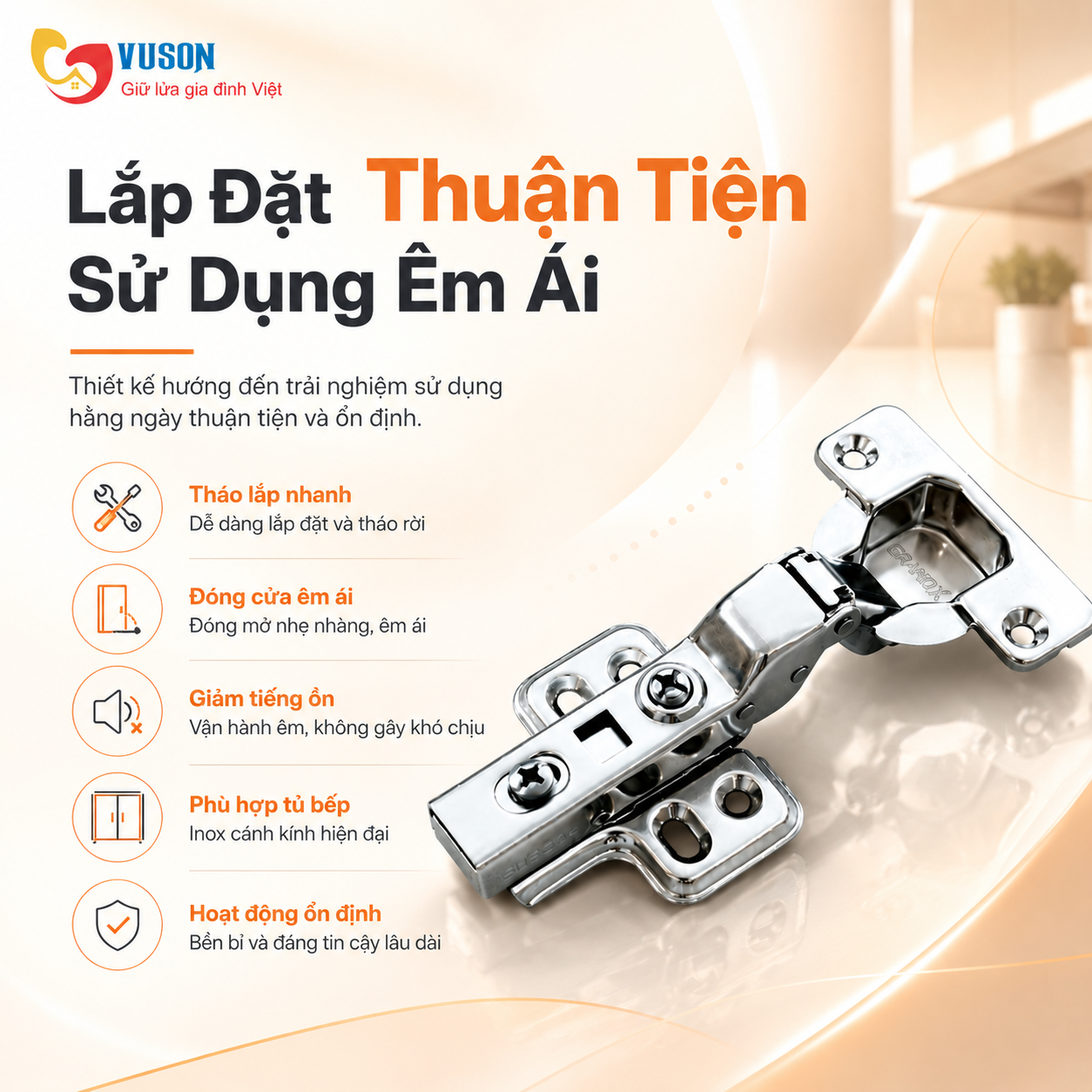 Bản Lề GrandX Capella SUS304 XC.S304B2