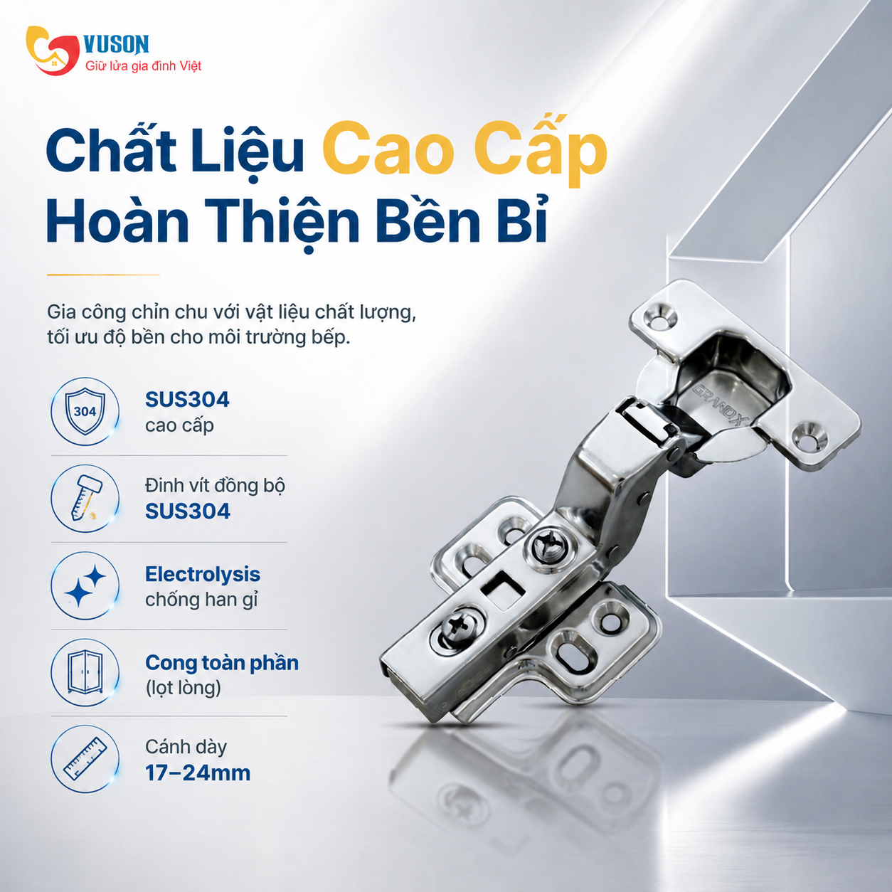Bản Lề GrandX Capella SUS304 XC.S304C2