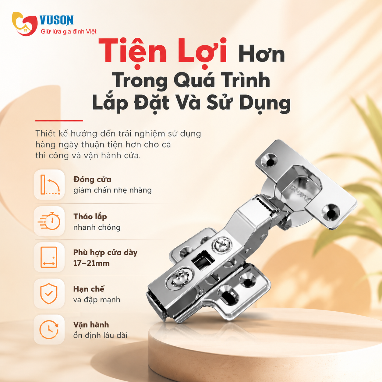 Bản Lề GrandX Capella SUS304 XC.S304HB
