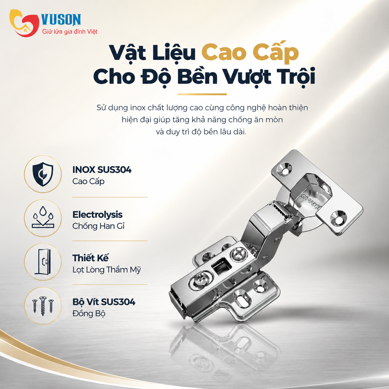 Bản Lề GrandX Capella SUS304 XC.S304HC