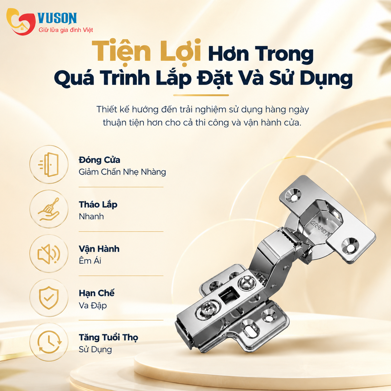 Bản Lề GrandX Capella SUS304 XC.S304HC