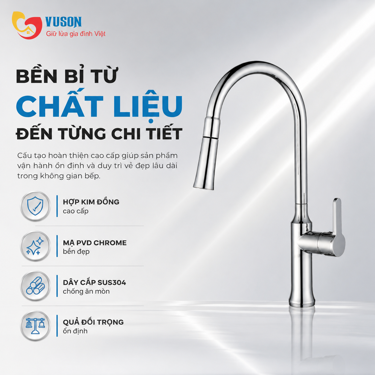 Vòi rửa bát GrandX GXF12