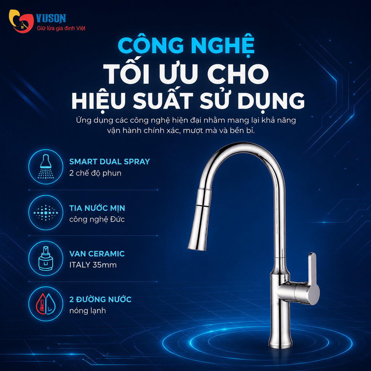 Vòi rửa bát GrandX GXF12