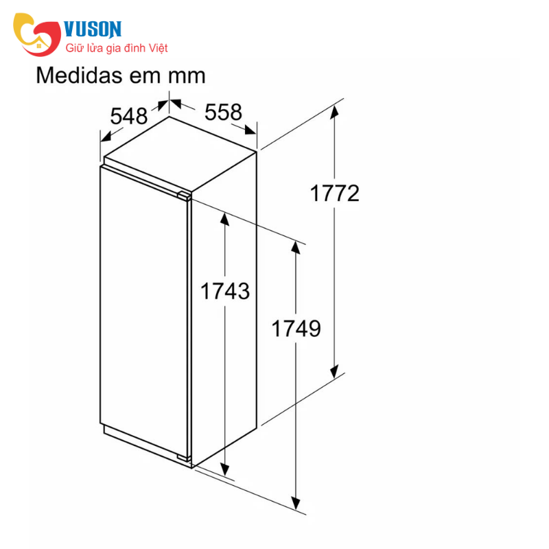 Tủ lạnh 2 cánh Side by side Hafele SBS HF-SB6321FB 534.14.110