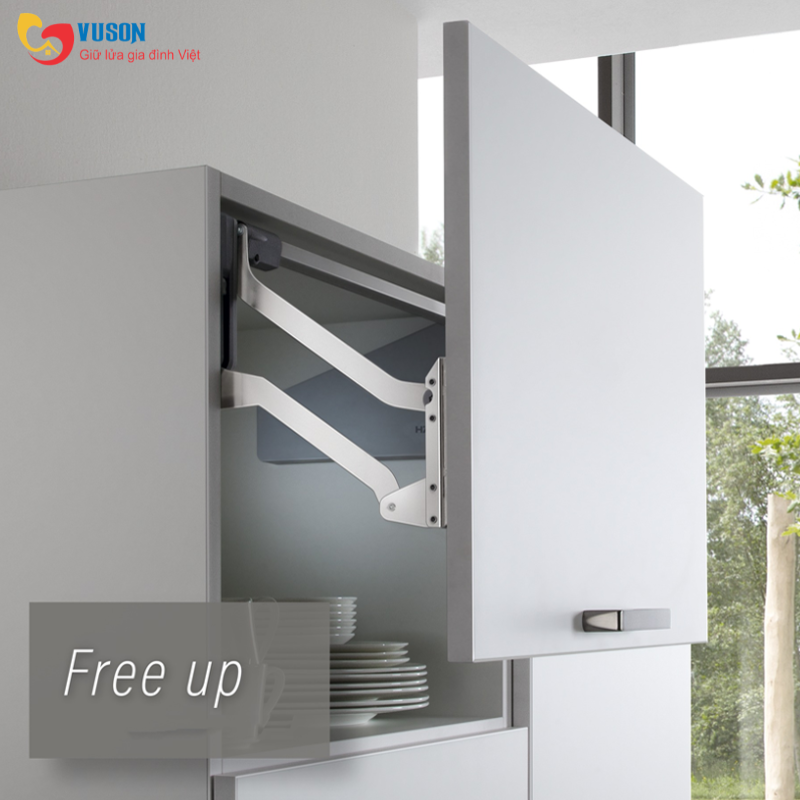 Bộ tay nâng Free up R3us màu xám Hafele - 493.05.804