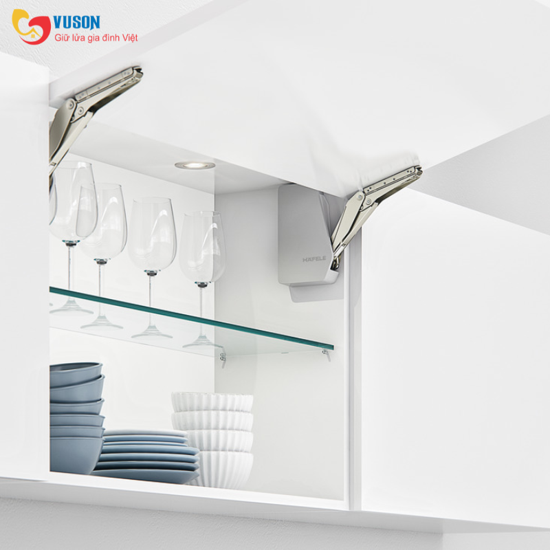 Bộ tay nâng Free Flap 1.7 màu trắng Hafele - 493.05.820