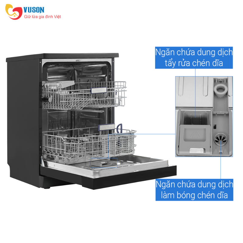 Máy rửa chén độc lập Hafele HDW-F601B - 535.29.670