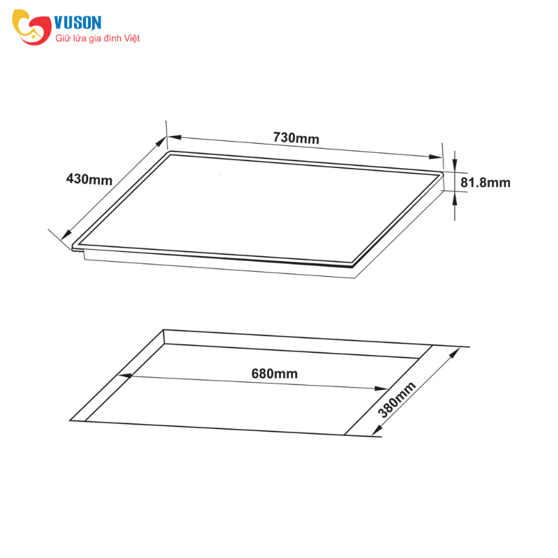 Bếp từ đôi Hafele HC-I7323B - 536.61.886