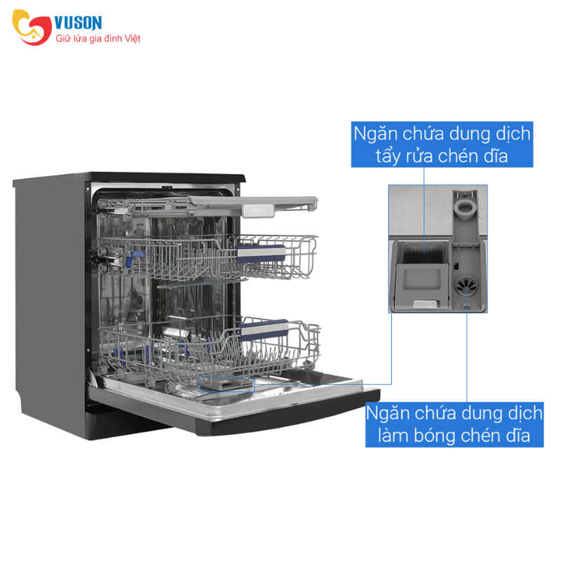 Máy rửa chén Hafele HDW-F602EB - 538.21.360