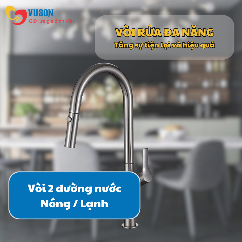 Vòi rửa bát Inox Hafele LUX-P HT25-SH1F449 - 570.85.046