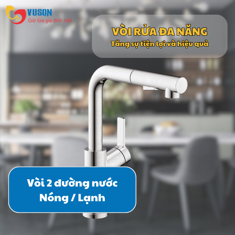 Vòi rửa bát Inox Hafele LUX-P HT25-SH1P315 - 570.85.049