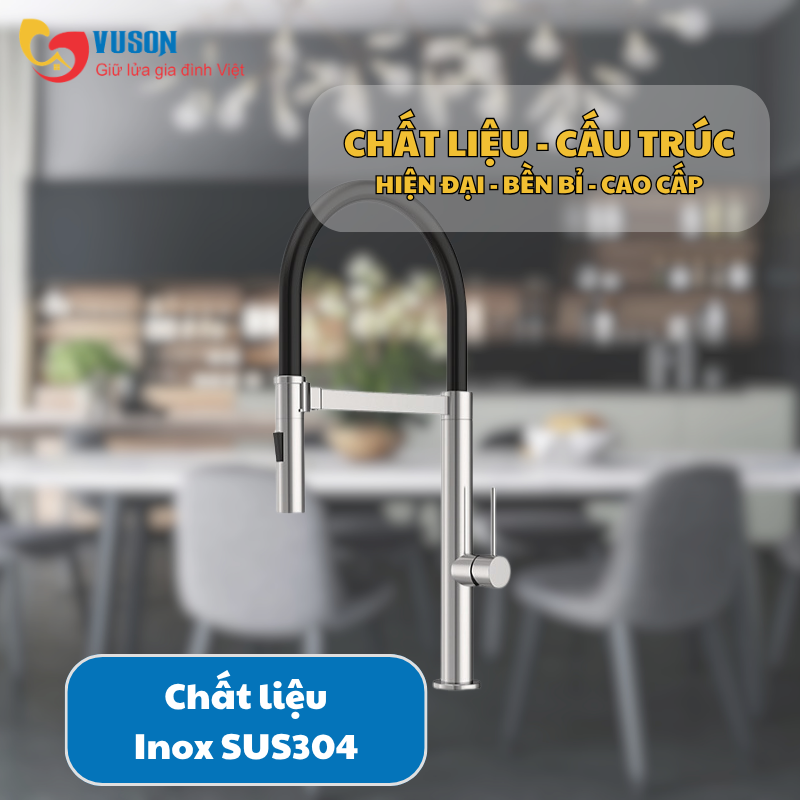 Vòi rửa bát Inox Hafele HT24-SH1F527-BR - 570.85.051