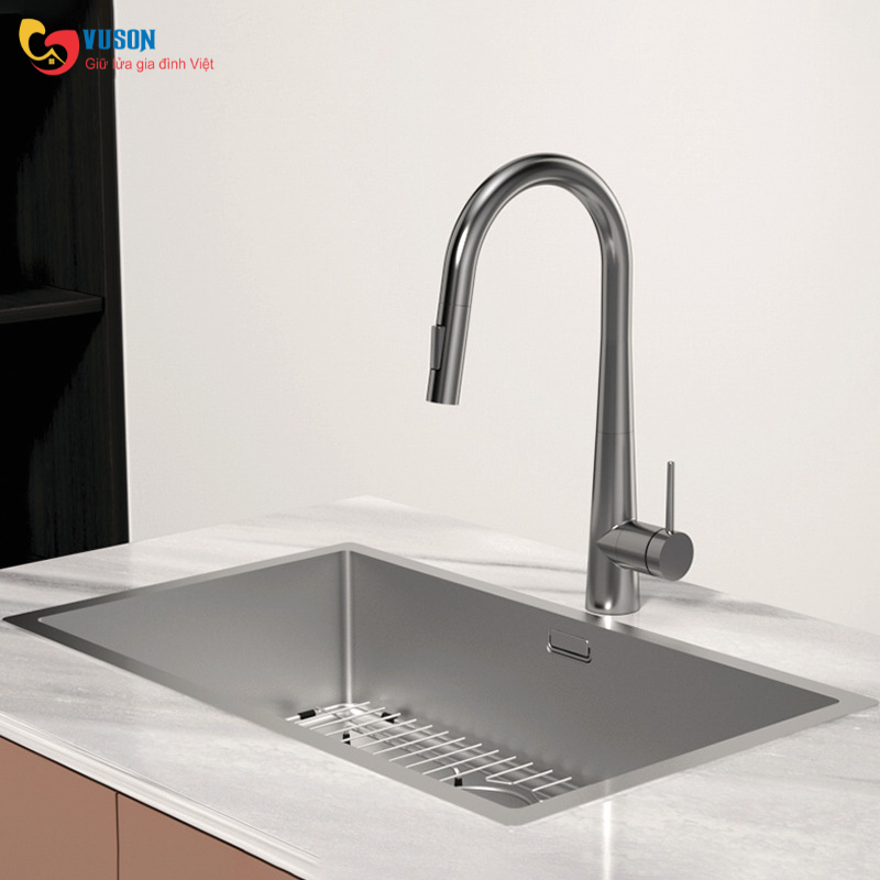 Vòi rửa bát Inox Hafele HT24-SH1P417-TITAN - 570.85.441